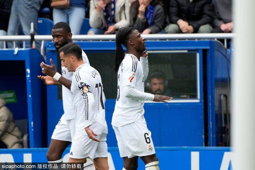 西甲-姆巴佩皇马生涯首染红 卡马文加世界波皇马1-0胜