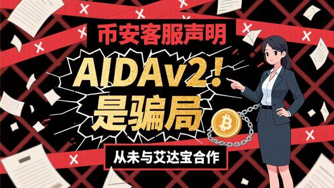 币安客服暗示AIDAv2（艾达宝）是骗局，从未与之开展任何合作