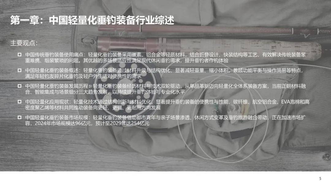 2025年中国轻量化垂钓装备行业标准白皮书（附下载）